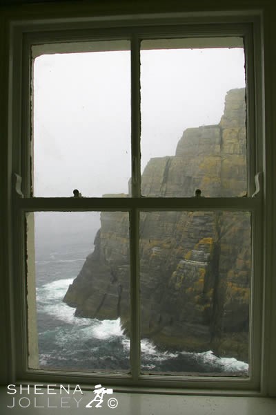 View from a bedroom in the Skellig Lighthouse