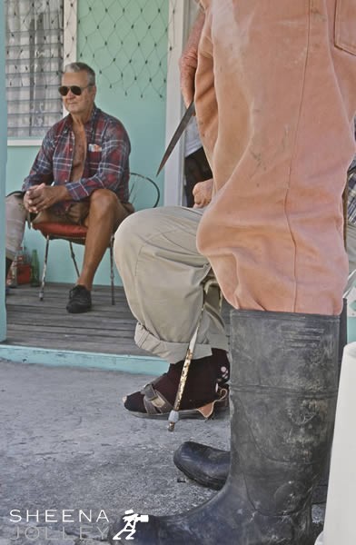 John Farnum at one time had 4 fishing boats. Now he is almost blind and one leg amputated as a result of diabetes