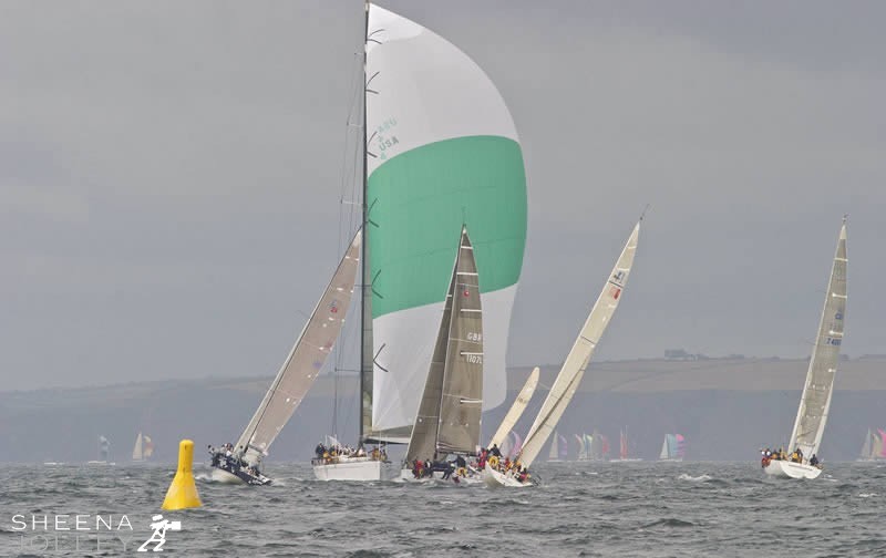 Pyewacket dwarfing other big boat during Cork Week